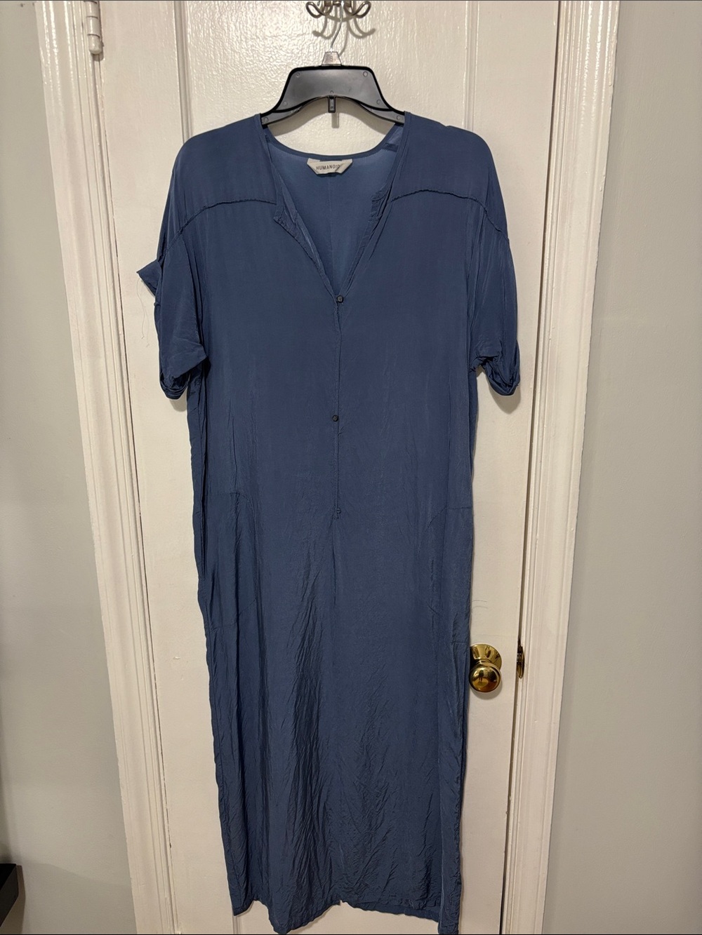Humanoid Silk Maxi Shirt Dress